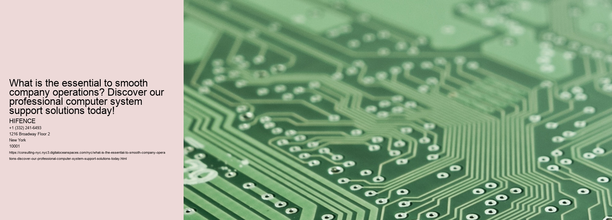 What is the essential to smooth company operations? Discover our professional computer system support solutions today!